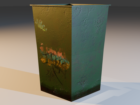 M&uuml;llcontainer 3D Modell