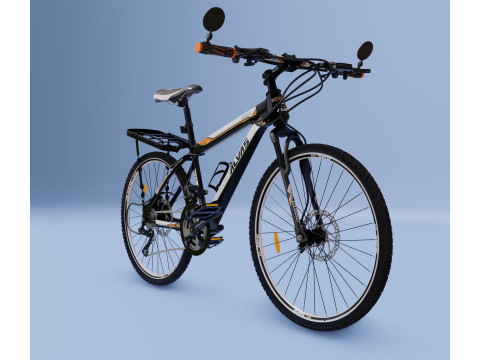 Mountain bike with grill Modelo 3D