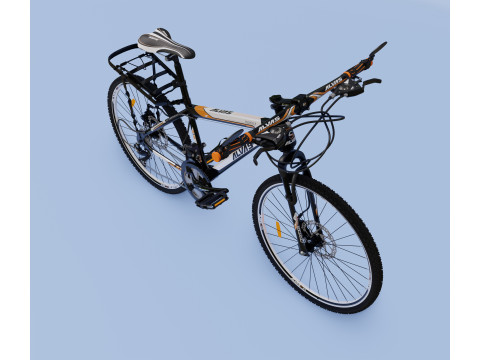 Mountain bike with grill 3Dモデル