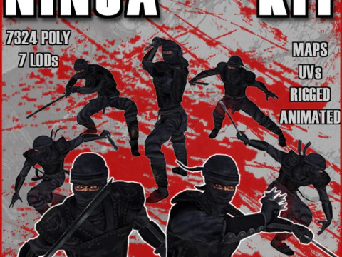 Kit Ninja Modello 3D