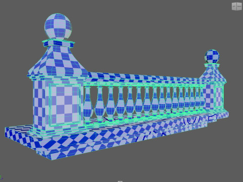 Balustrade balcony 3D Модель