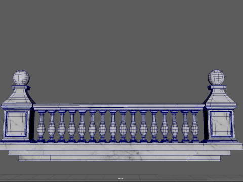 Balustrade balcony 3D Модель