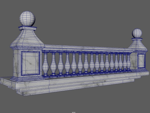 Balustrade balcony 3D Модель