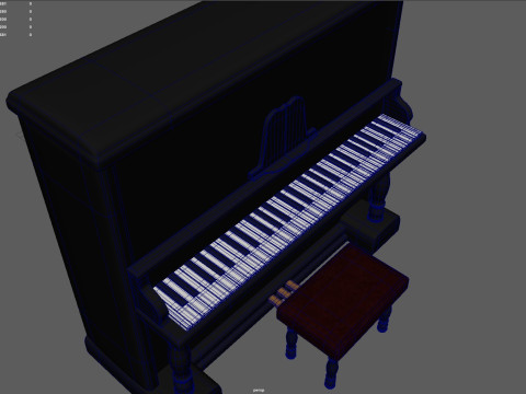 Piano 3D Model