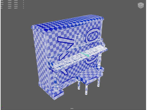 पियानो 3D मॉडल