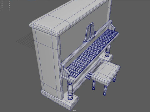 पियानो 3D मॉडल