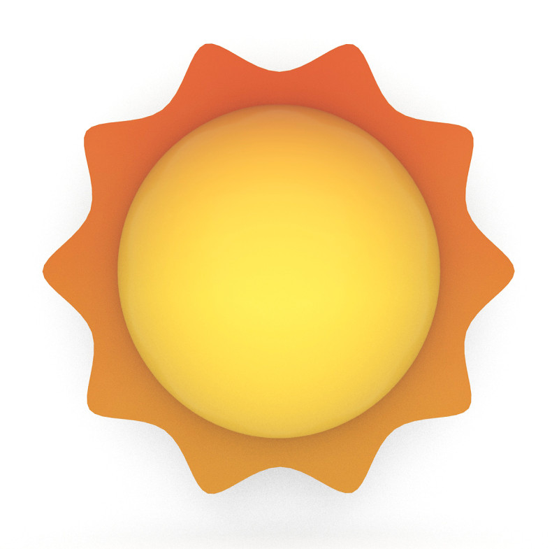 Sun 3D Model .c4d .max .obj .3ds .fbx .stl .blend