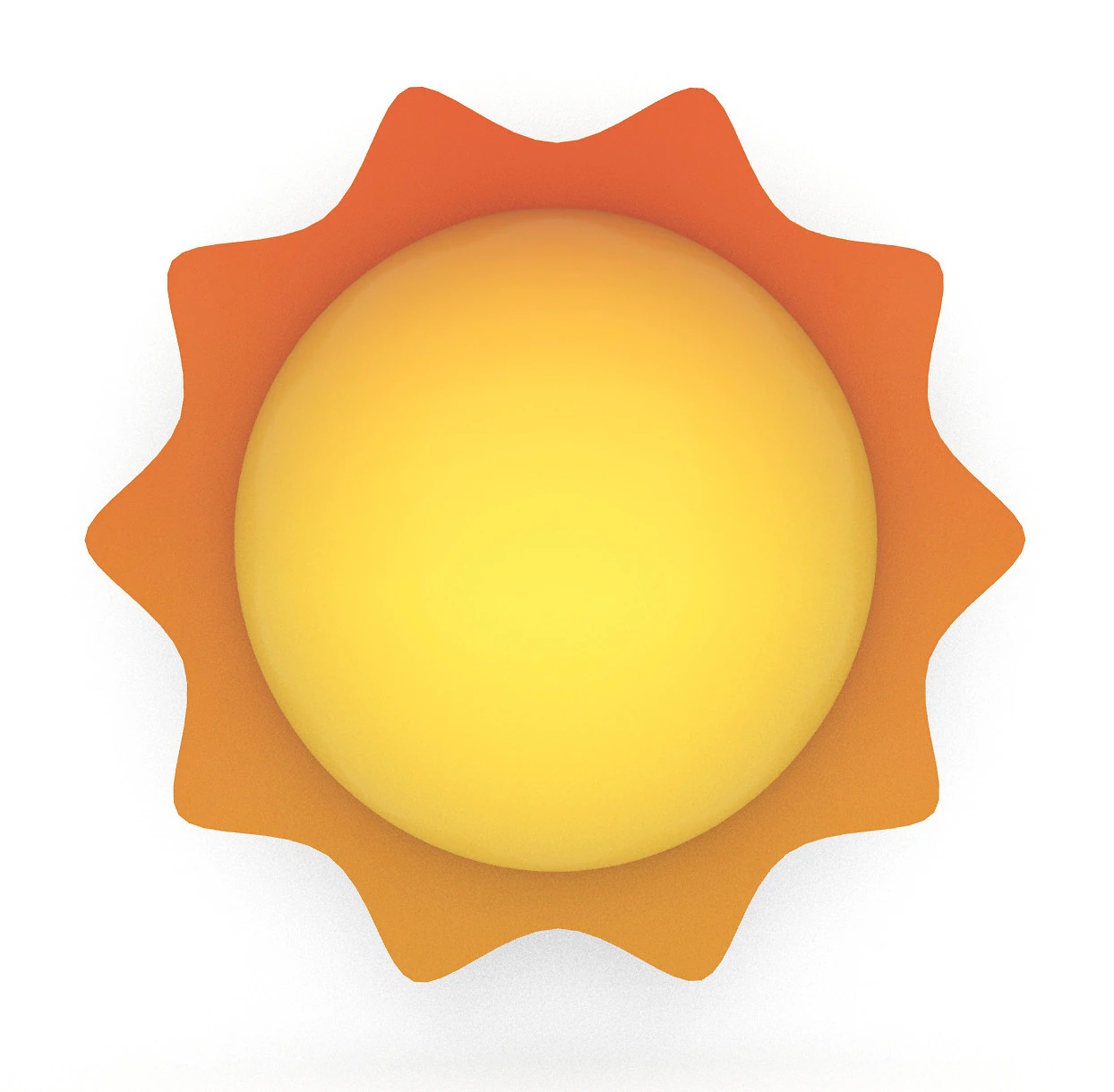 Sun 3D Model .c4d .max .obj .3ds .fbx .stl .blend 