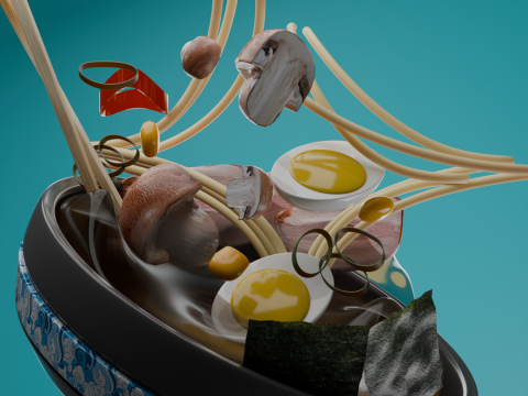 Ramen Modelo 3D