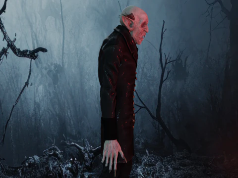 Nosferatu baixo poli Modelo 3D