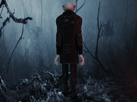 Nosferatu baixo poli Modelo 3D