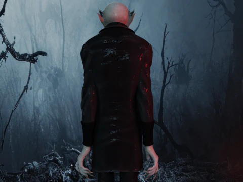 Nosferatu baixo poli Modelo 3D