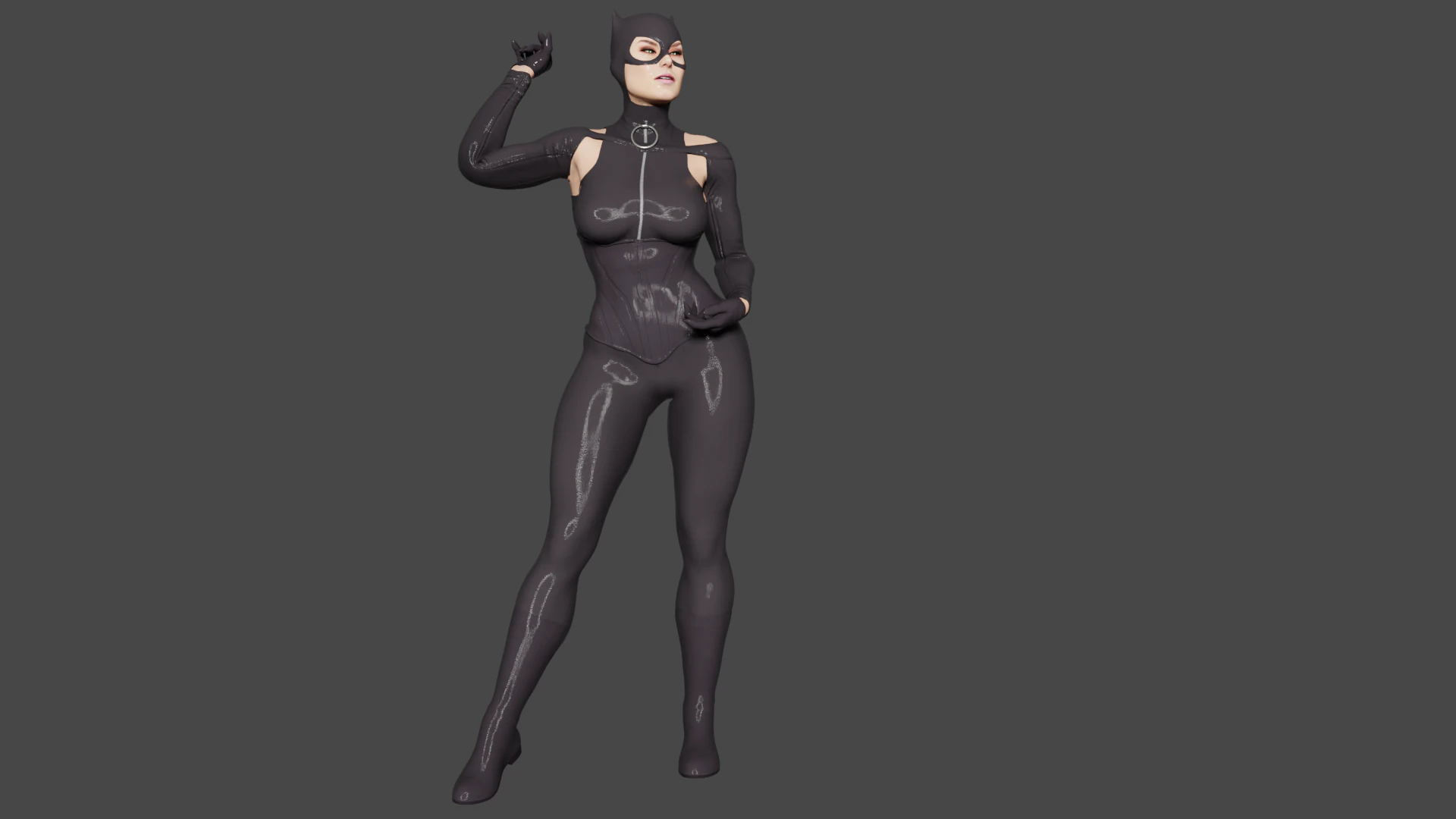 Catwoman 3D Model .c4d .max .obj .3ds .fbx .stl .blend 