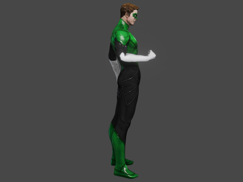 Green Lantern Low-poly 3Dモデル