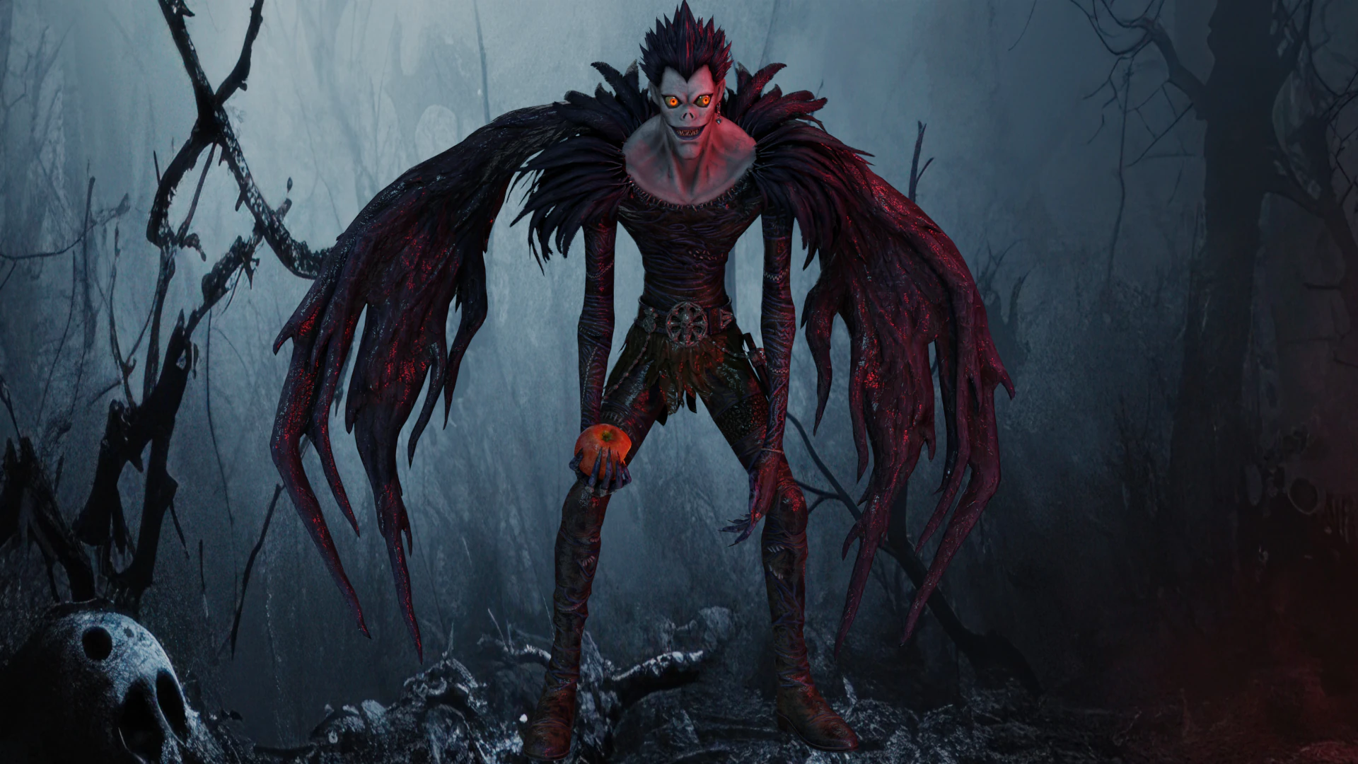 Ryuk Death Note 3D Model .c4d .max .obj .3ds .fbx .stl .blend 