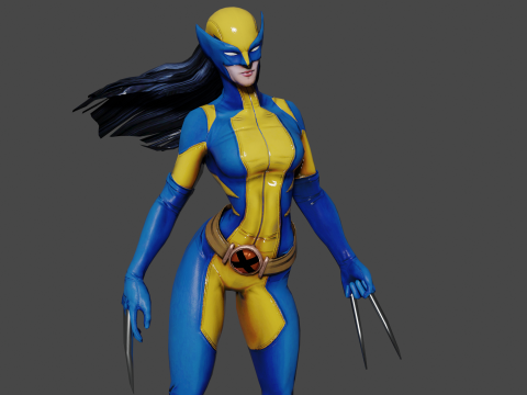 X23 Low-poly Modèle 3D
