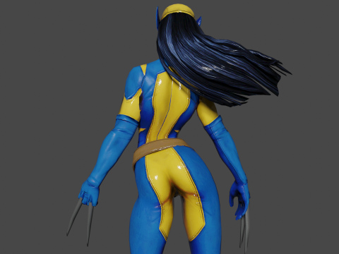 X23 Low-poly Modèle 3D