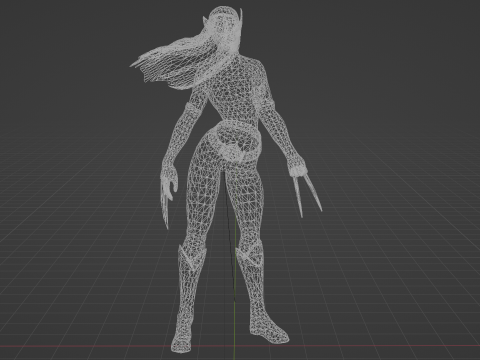 X23 Low-poly Modèle 3D