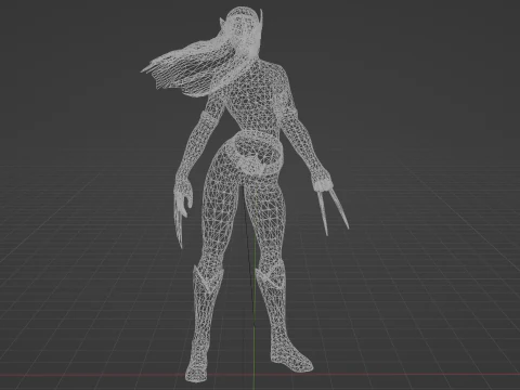 X23 Low-poly 3D Model