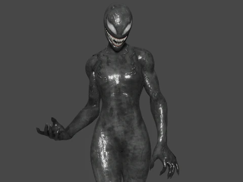 Lei Venom Low-poly Modello 3D