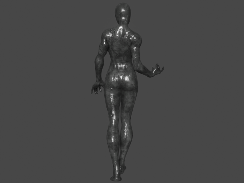 She Venom Low-poly Modelo 3D