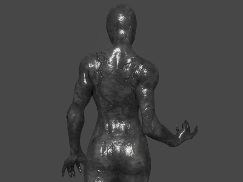 She Venom Low-poly Modelo 3D