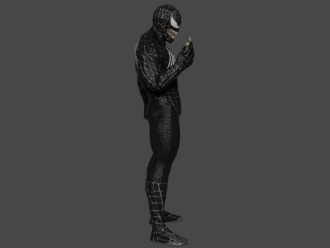 Venom Low Poly Modelo 3D