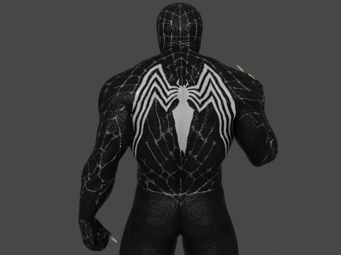 Venom Low Poly Modelo 3D