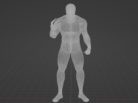 Venom Low Poly Modelo 3D
