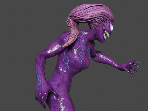 Agony Low-poly Modelo 3D