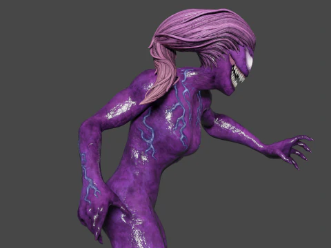 Agonia Low-poly Modelo 3D