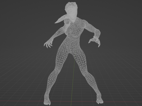 Agony Low-poly Modelo 3D