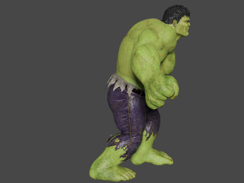 The Incredible Hulk Low-poly 3D Model