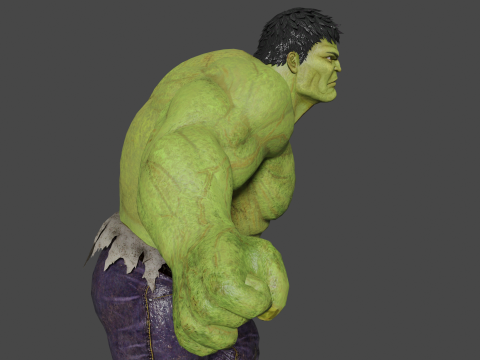 The Incredible Hulk Low-poly 3D Model