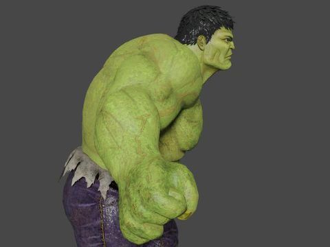 The Incredible Hulk Low-poly 3D Model