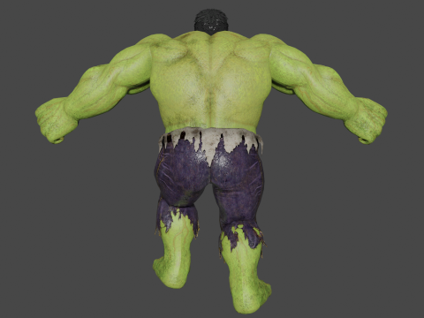 The Incredible Hulk Low-poly 3D Model