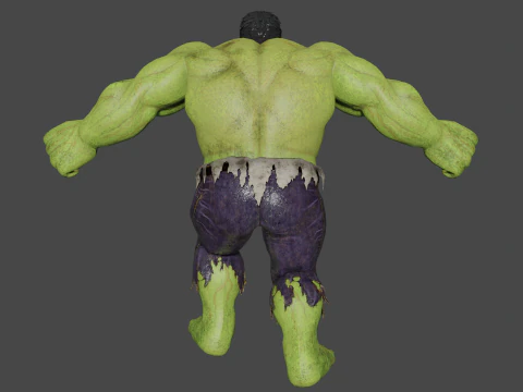 The Incredible Hulk Low-poly 3D Model