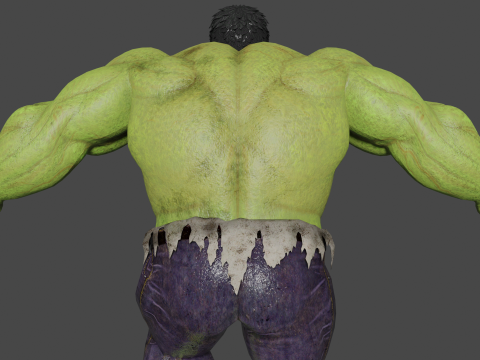 The Incredible Hulk Low-poly 3D Model