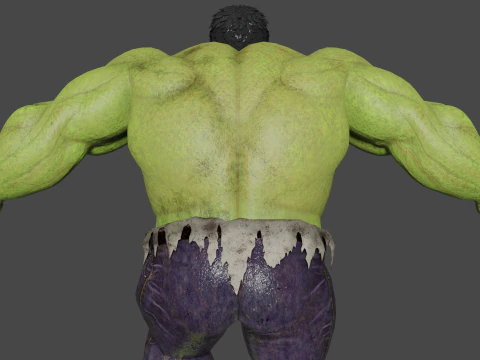The Incredible Hulk Low-poly 3D Model