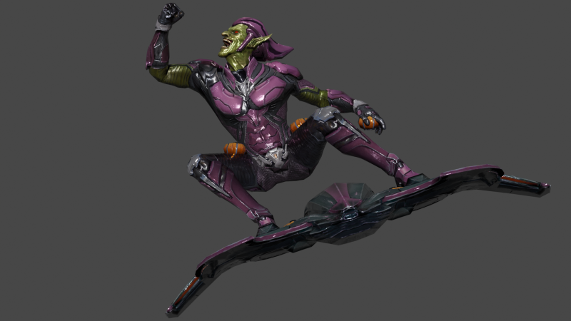 Green Goblin Low-poly Model 3D .c4d .max .obj .3ds .fbx .stl .blend