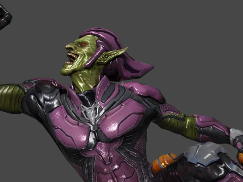 Green Goblin Low-poly 3D Model