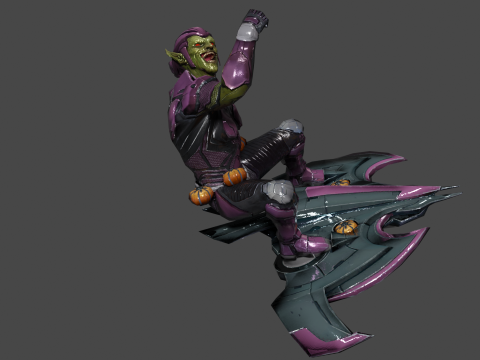 Green Goblin Low-poly Model 3D