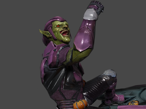 Green Goblin Low-poly Model 3D