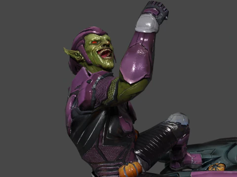 Green Goblin Low-poly 3D Model