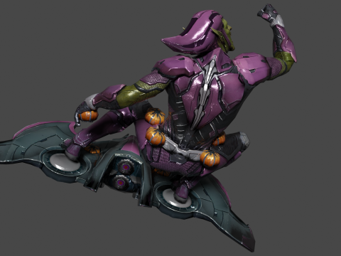 Green Goblin Low-poly Model 3D