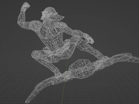 Green Goblin Low-poly 3D Model