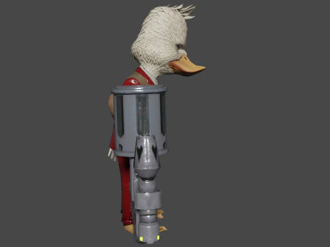 Howard The Duck Low-poly 3D Model