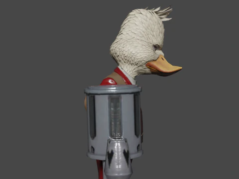 Howard The Duck Low-poly 3D Model