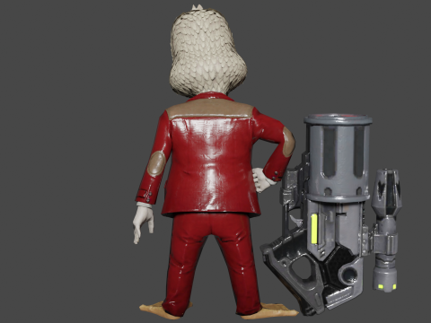 Howard The Duck Low-poly 3D 모델