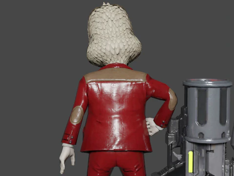 Howard The Duck Low-poly 3D Model